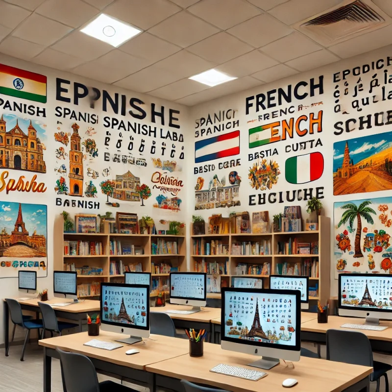 spanish and french lab